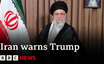 US military action ‘will be met with irreparable harm’, says Iran’s supreme leader | BBC News
