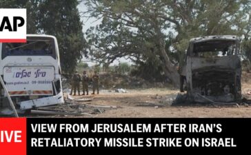 LIVE: Scene of attack in Herzliya after Iran’s retaliatory missile strike on Israel