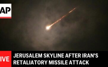 LIVE: Jerusalem skyline after Iran’s retaliatory missile attack on Israel