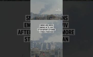 Smoke and sirens emerge in Tel Aviv after reports of more strikes from Iran