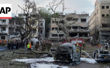 Aftermath of Iran missile attack in Israel