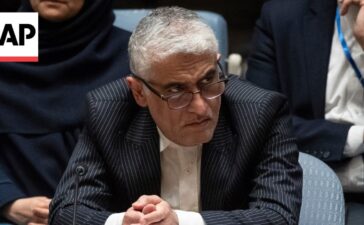 Iran’s UN ambassador calls Israel’s attack on state TV a ‘blatant war crime’