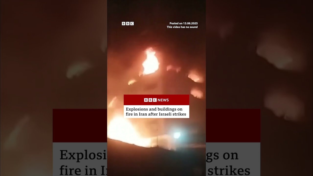 Explosions in Iran after Israeli strikes. #Israel #Iran #BBCNews