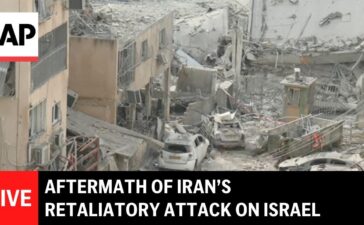 LIVE: Aftermath of Iran’s retaliatory attack in central Israel