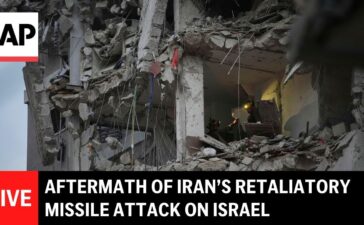 LIVE: Aftermath of Iran’s retaliatory attack on Tel Aviv area
