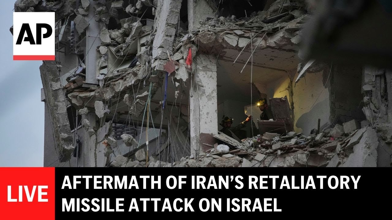 LIVE: Aftermath of Iran’s retaliatory attack on Tel Aviv area
