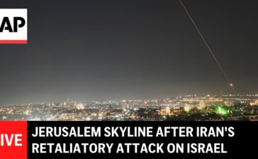 LIVE: Jerusalem skyline after Iran’s retaliatory attack on Israel