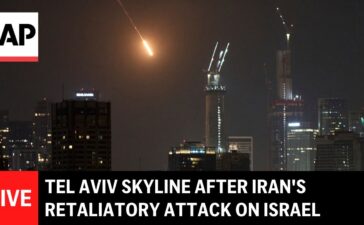 LIVE: Tel Aviv skyline after Iran’s retaliatory attack on Israel