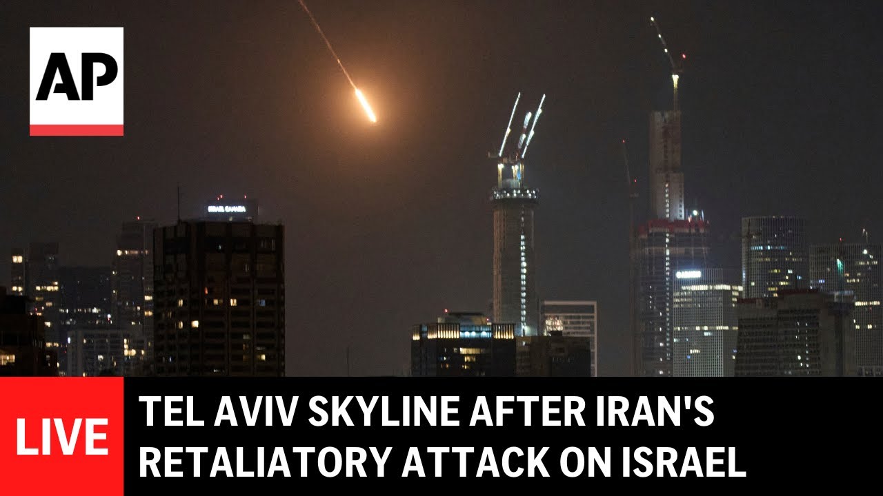 LIVE: Tel Aviv skyline after Iran’s retaliatory attack on Israel