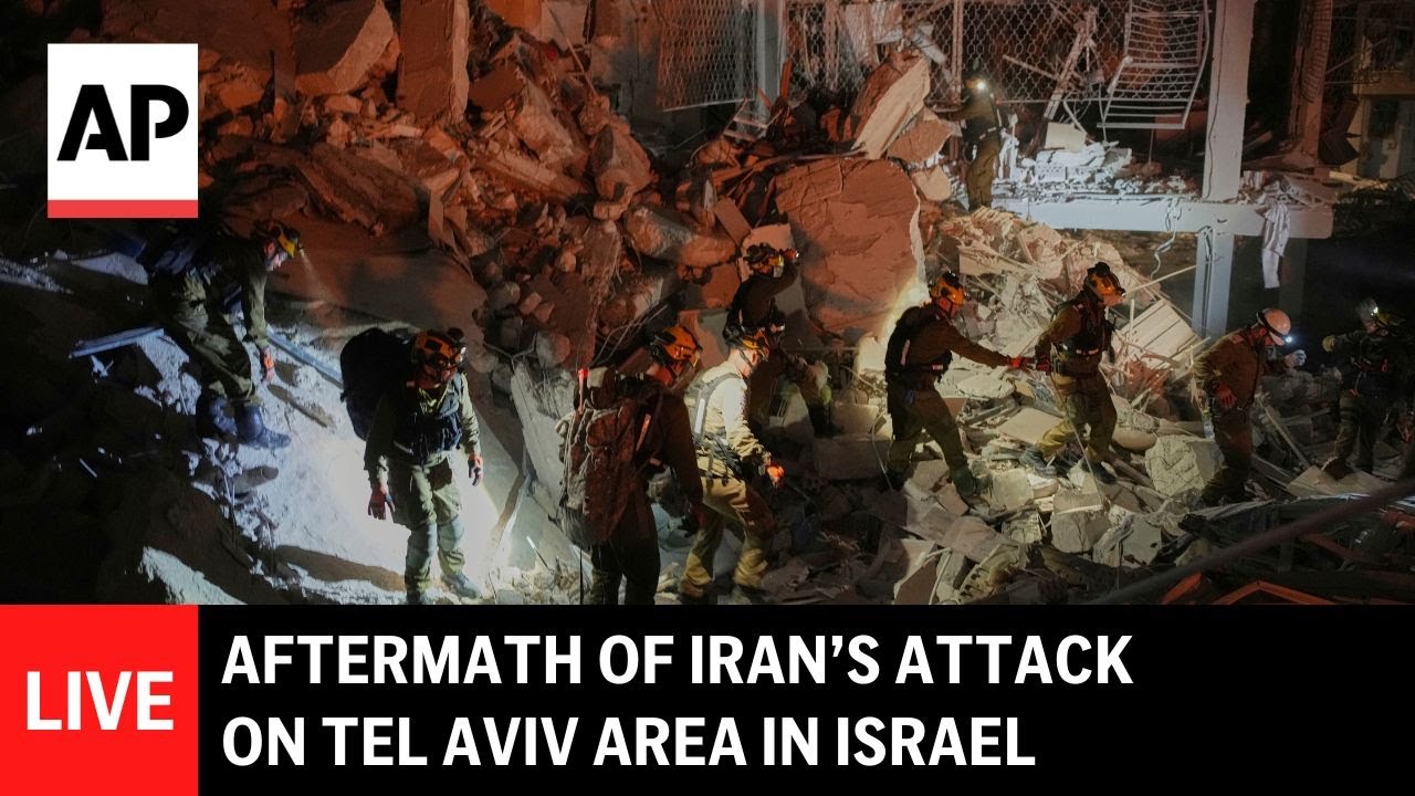LIVE: Aftermath of Iran’s attack on Tel Aviv area