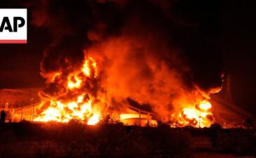 Huge fire in Tehran following Israel’s attacks on Iran