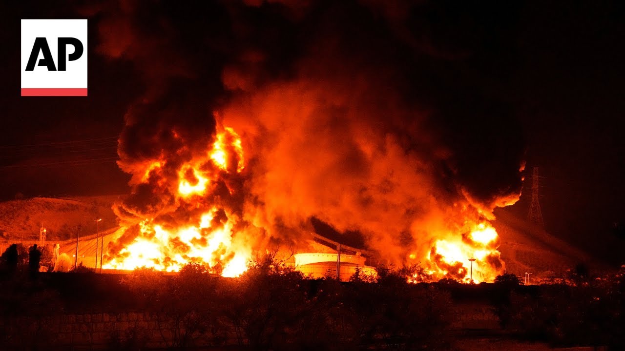 Huge fire in Tehran following Israel’s attacks on Iran