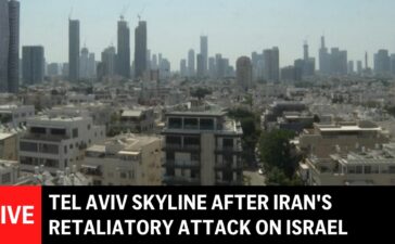 LIVE: Tel Aviv skyline after Iran’s retaliatory attack on Israel