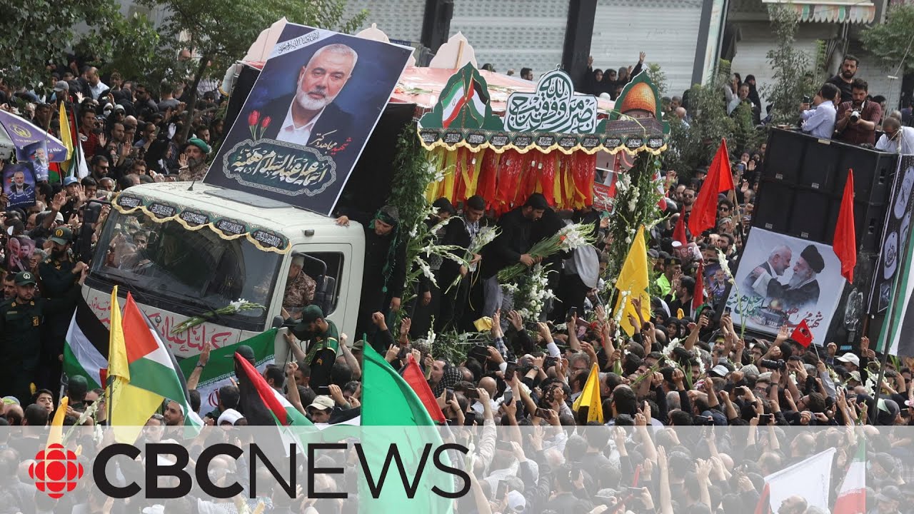 Funeral procession for Hamas leader draws thousands in Tehran