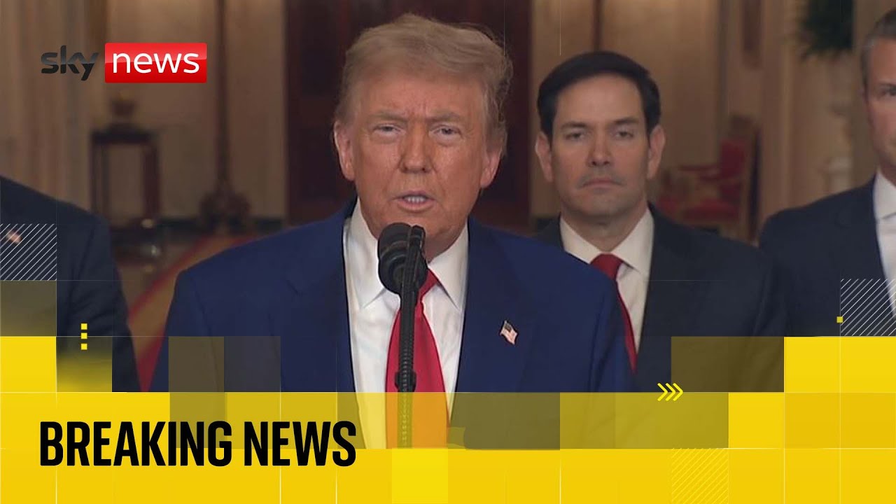 President Trump addresses the nation after striking Iranian nuclear sites