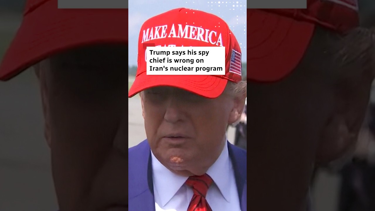Trump says his spy chief is wrong on Iran’s nuclear program