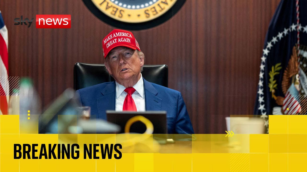 US warplanes strike three nuclear sites in Iran | Sky News coverage
