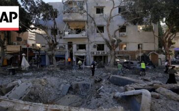Damage in Israel after Iran missile strike