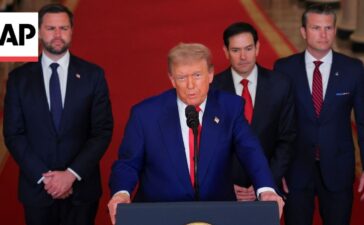 Trump warns Iran against retaliation after US strikes on nuclear sites