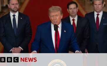 President Trump says US has bombed Iran nuclear sites | BBC News