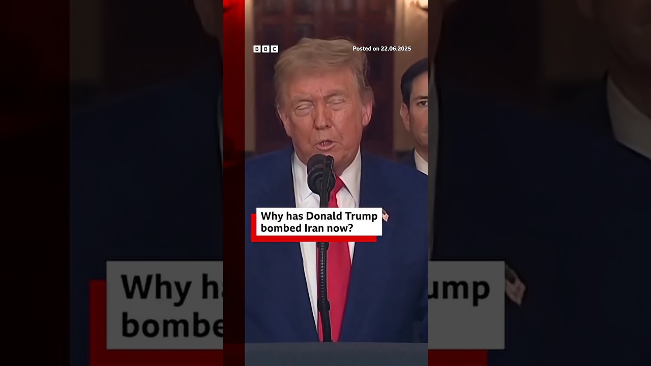 Donald Trump said US strikes “totally obliterated” Iran’s nuclear enrichment facilities. #BBCNews
