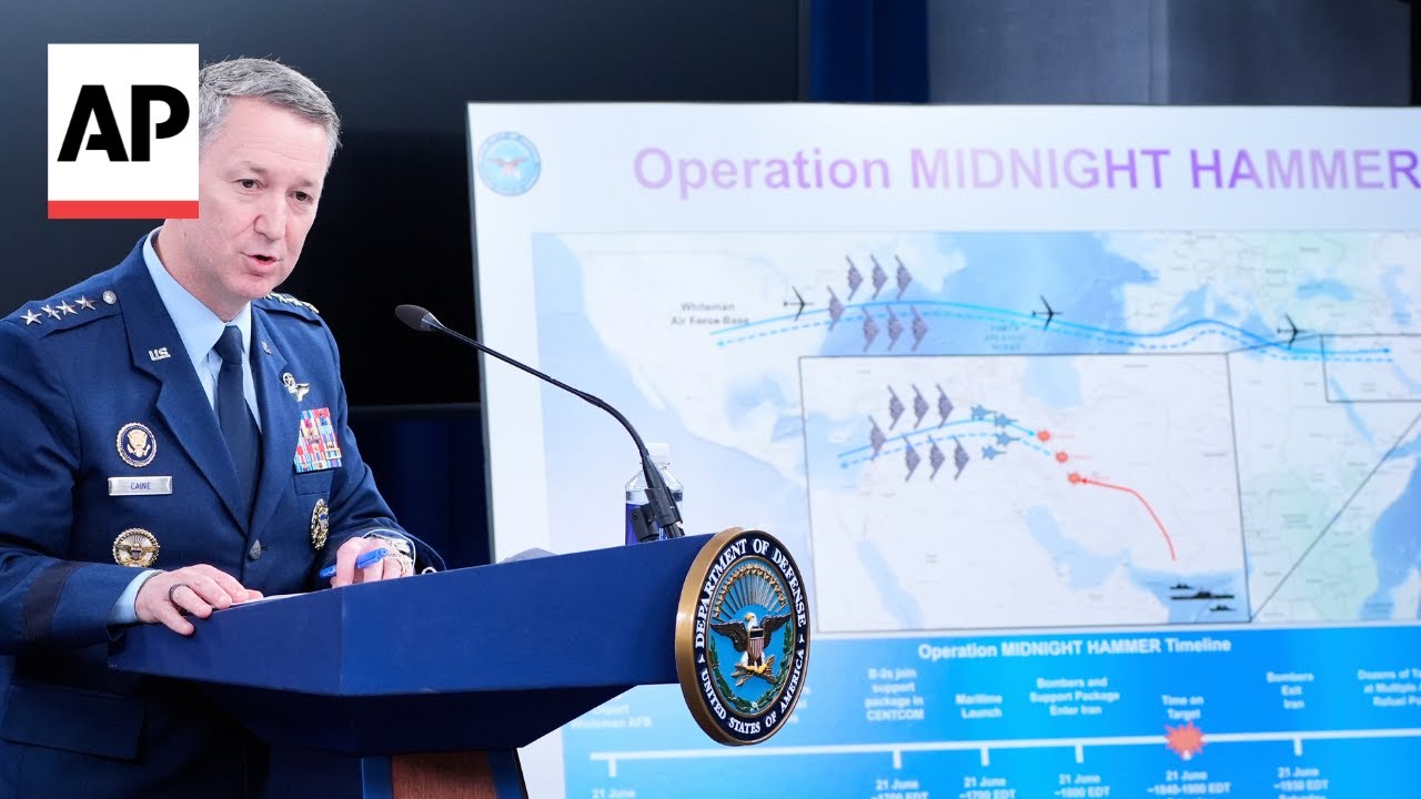 Top US military officer describes how they struck Iranian nuclear sites