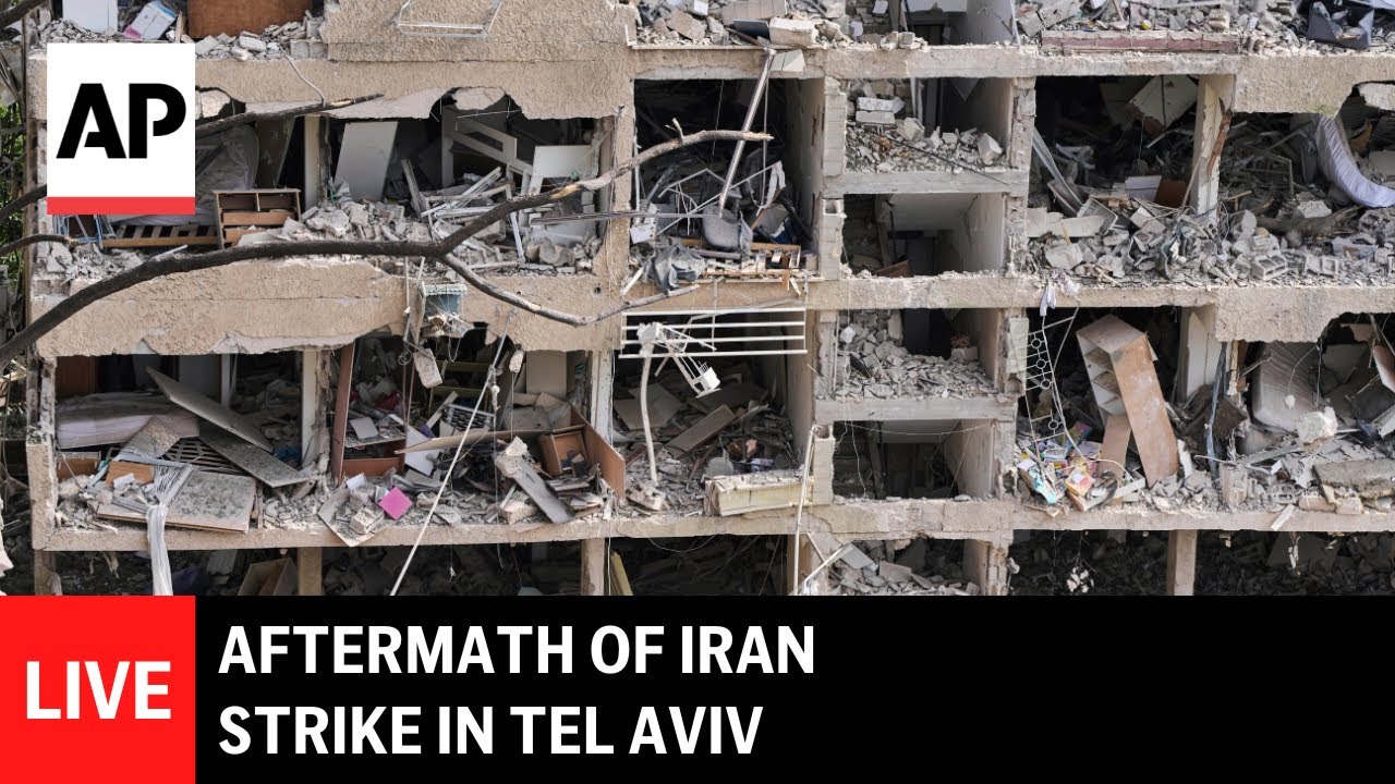 LIVE: Aftermath of Iran strike in Tel Aviv in Israel