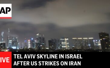 LIVE: Tel Aviv skyline in Israel after US strikes on Iran nuclear sites