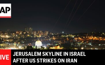 LIVE: Jerusalem skyline in Israel after US strikes on Iran nuclear sites