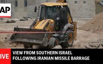LIVE: View from southern Israel following Iranian missile barrage