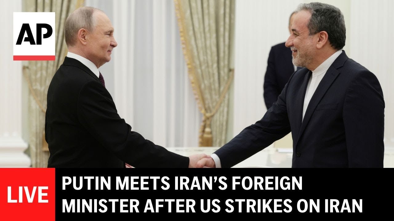 LIVE: Putin meets Iran’s foreign minister in Moscow