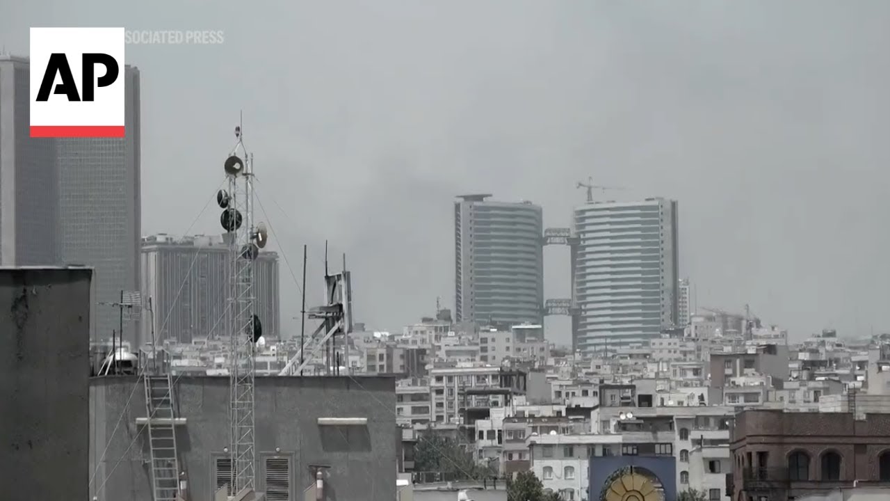 Smoke rising in northern Tehran following new strikes by Israel