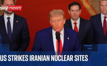 US strikes Iran’s nuclear facilities – Trump says sites ‘totally obliterated’ | Sky News coverage