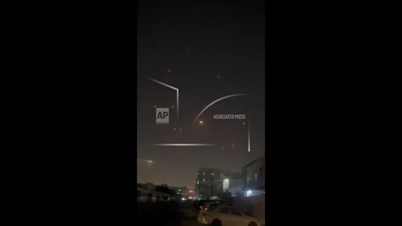 Apparent interceptions seen over Doha, as Iran launches missiles at US military base in Qatar
