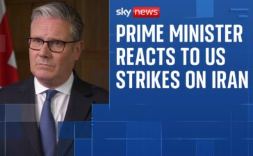 Prime Minister Keir Starmer reacts to US strikes on Iran