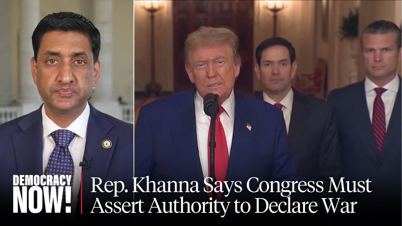 “Blatantly Unconstitutional”: Rep. Ro Khanna Decries U.S. Strikes on Iran Without Congressional OK