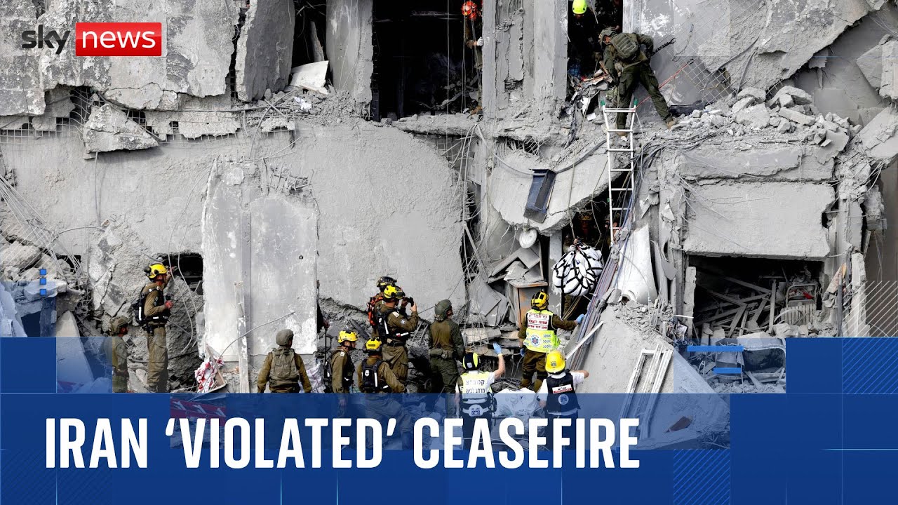 IDF instructed to carry out ‘intense strikes’ in Tehran following ceasefire ‘violation’